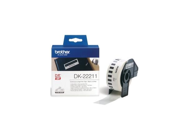 Etikett BROTHER DK22211 pla 29mmx15,24m 